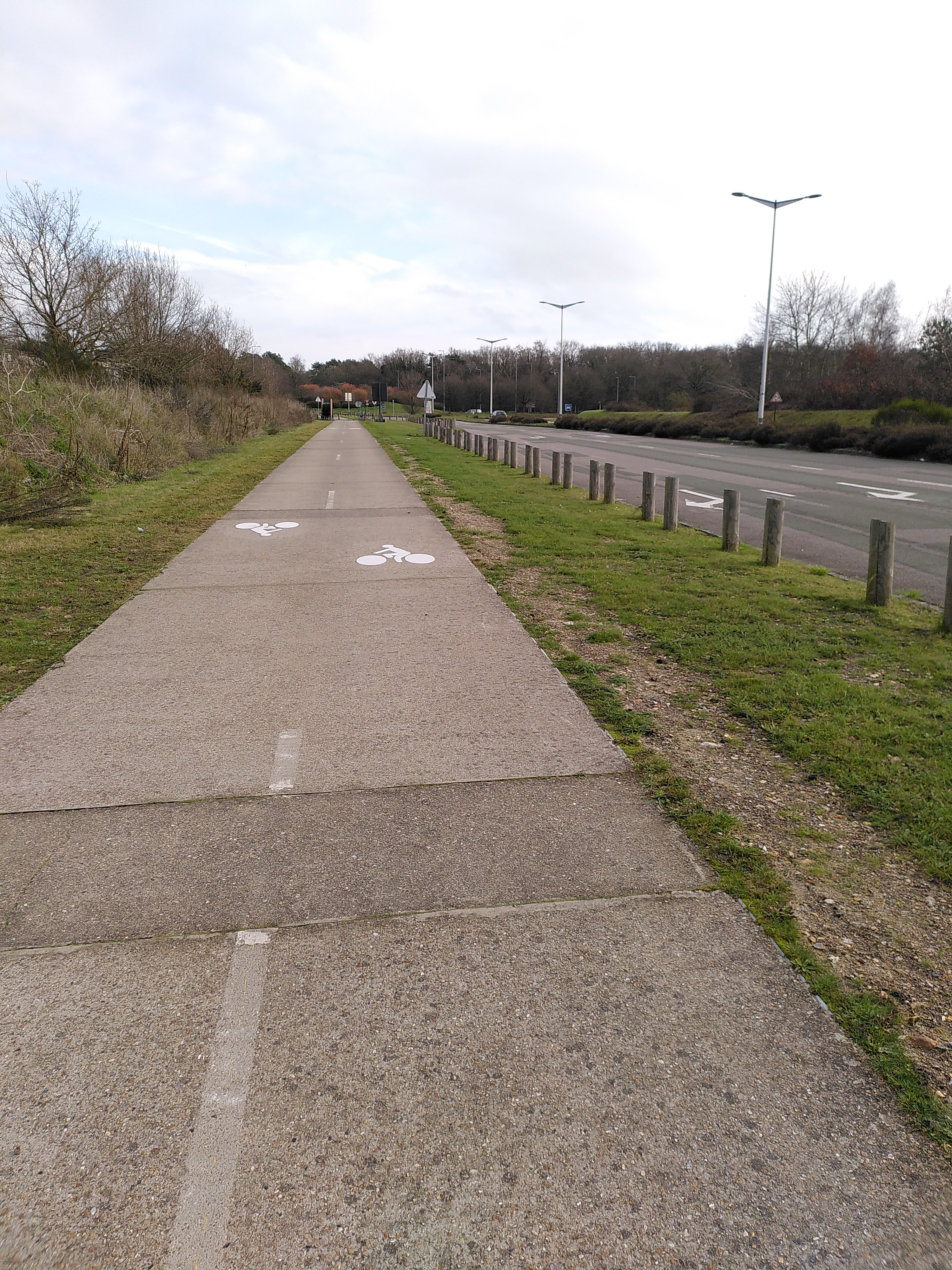 Aperçu de l'itinéraire 4 au niveau de Petit-Couronne