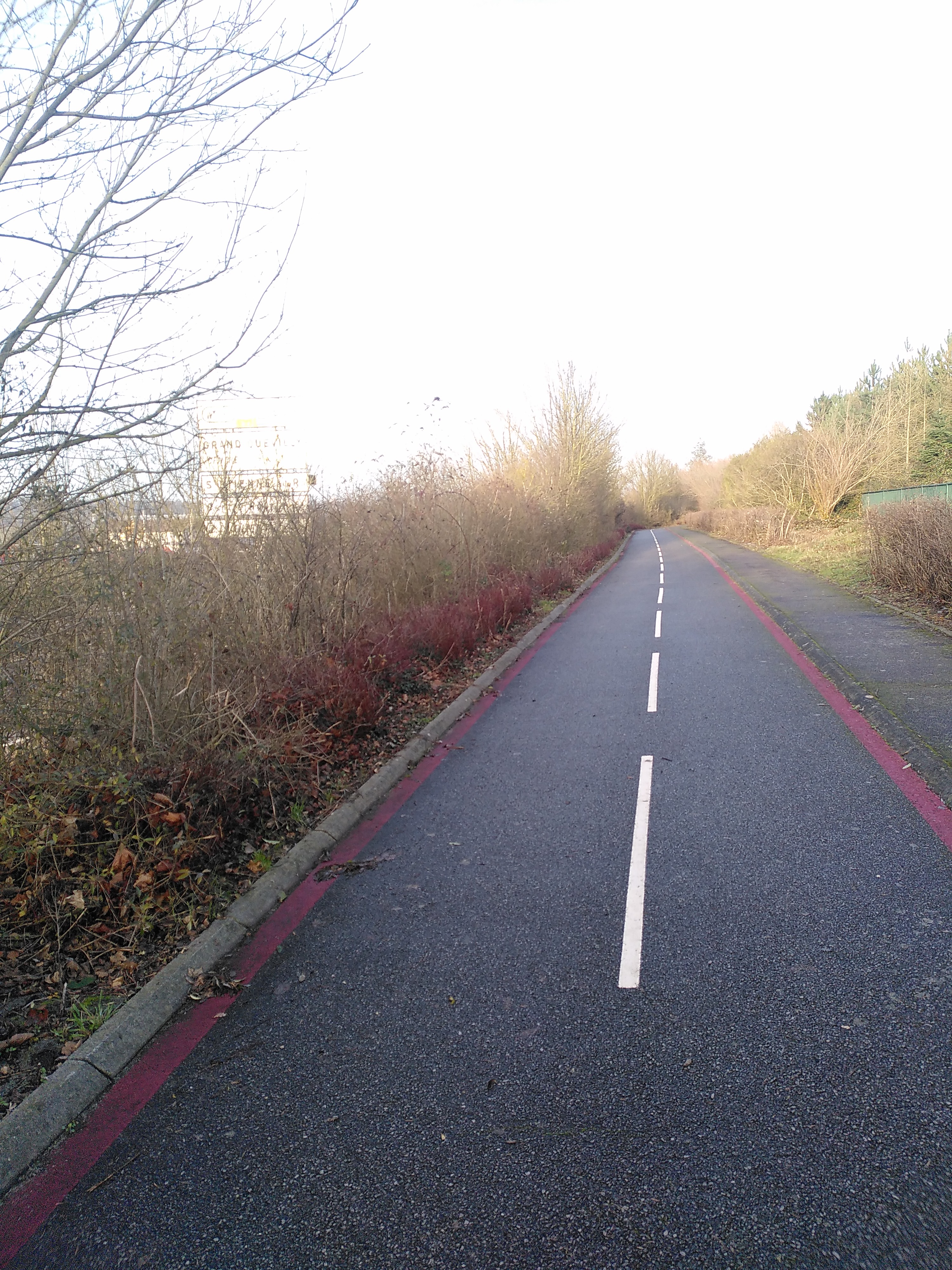 Aperçu de l'itinéraire 3 le long de la Sud III sur la commune du Grand-Quevilly