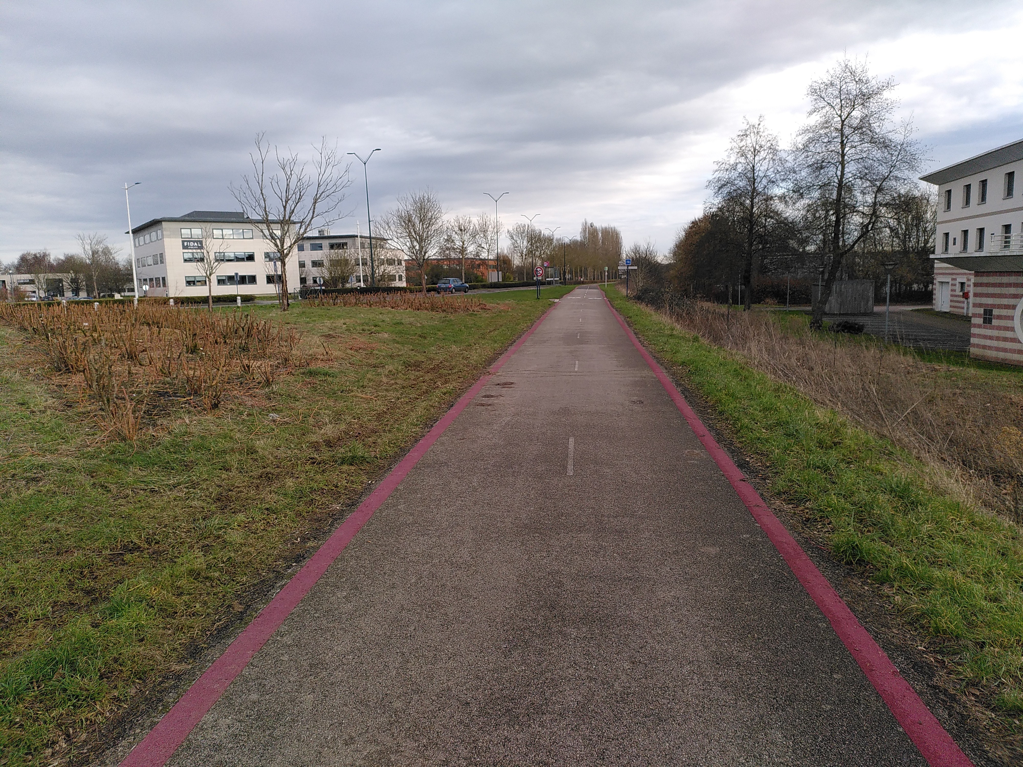 Aperçu de l'itinéraire 10 sur l'avenue de l'Europe à Bois-Guillaume