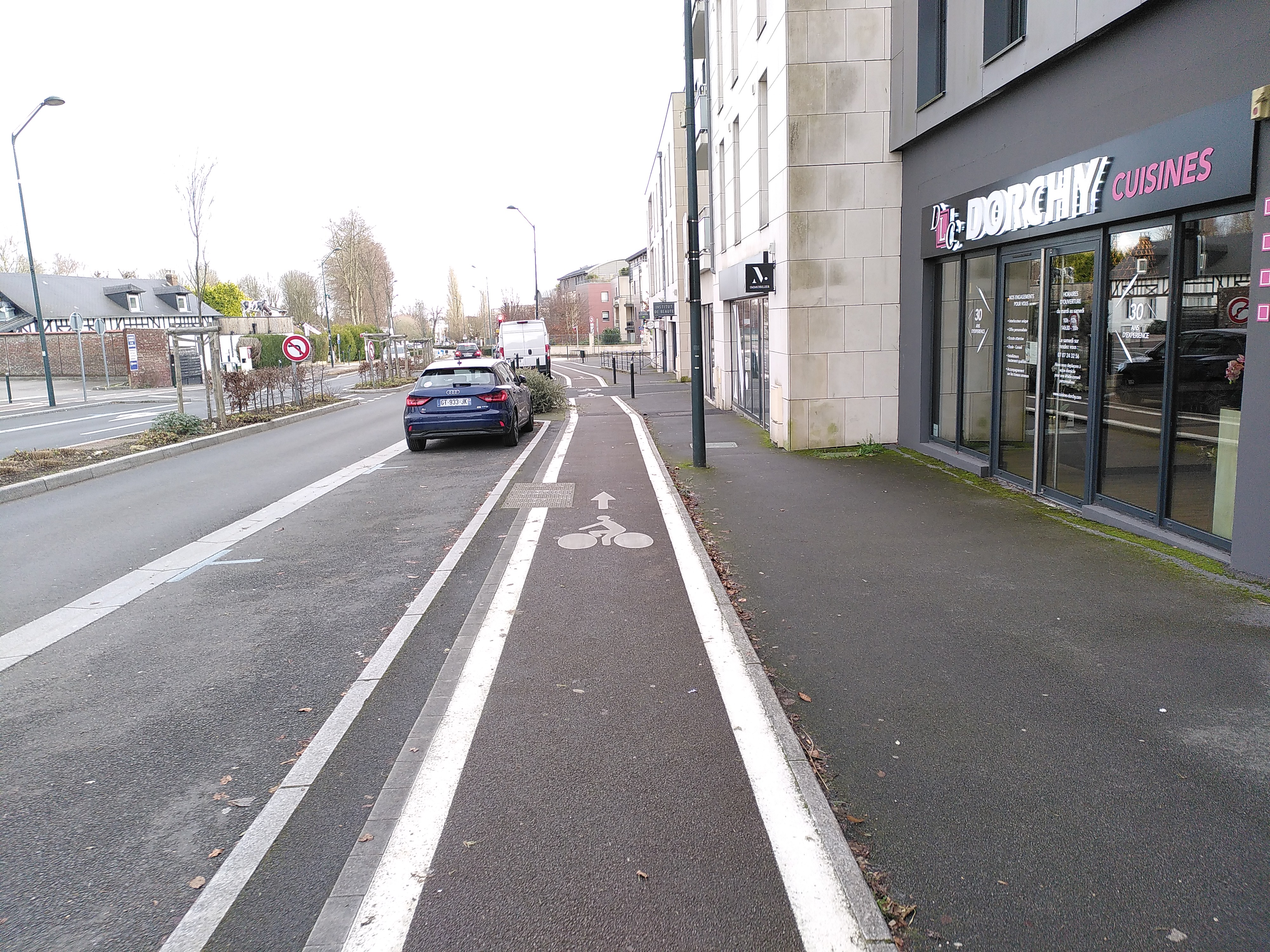 Aperçu de l'itinéraire 10 sur route de Darnétal à Bois-Guillaume