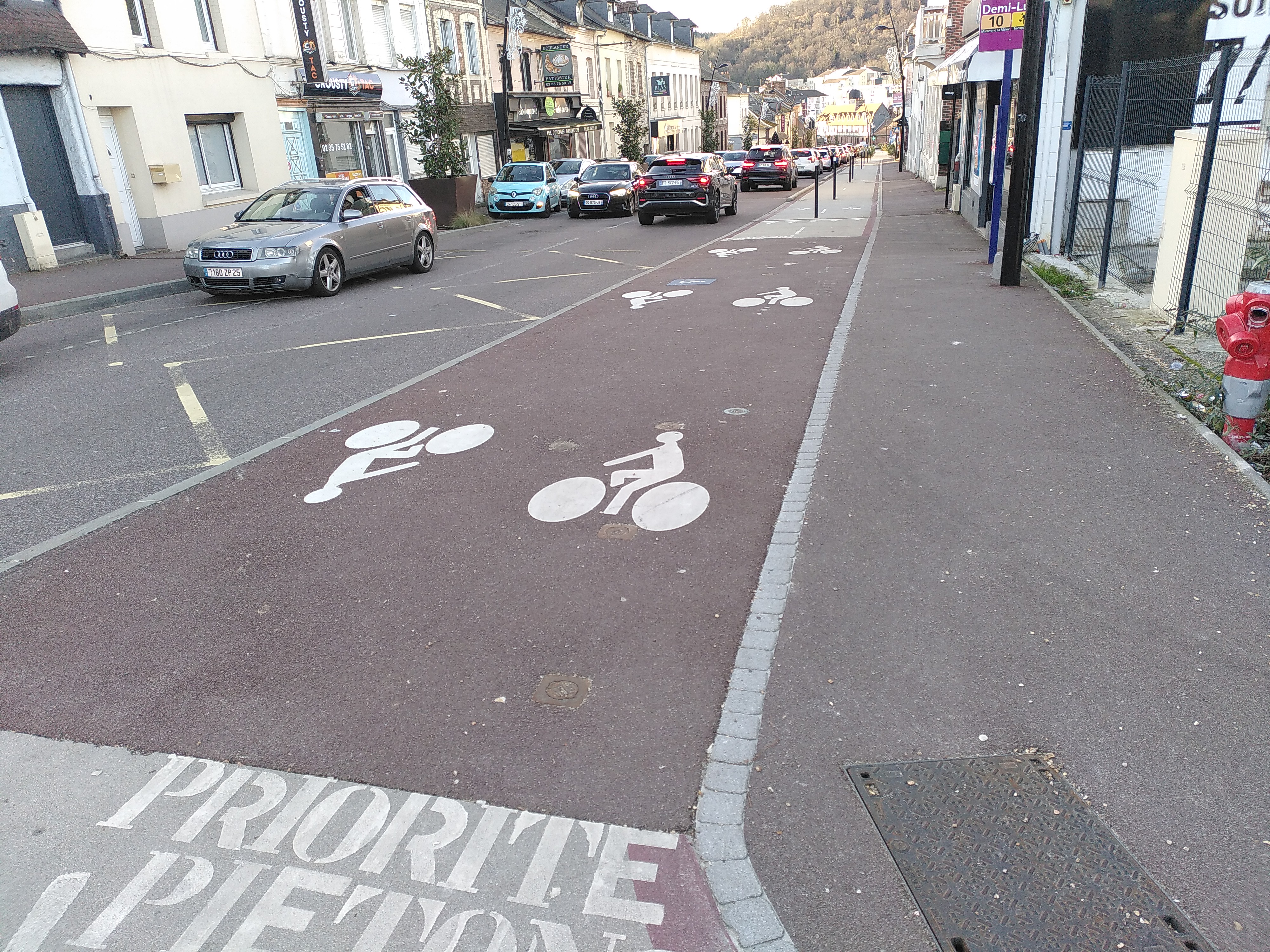 Aperçu de l'itinéraire 10 dans la commune de Maromme